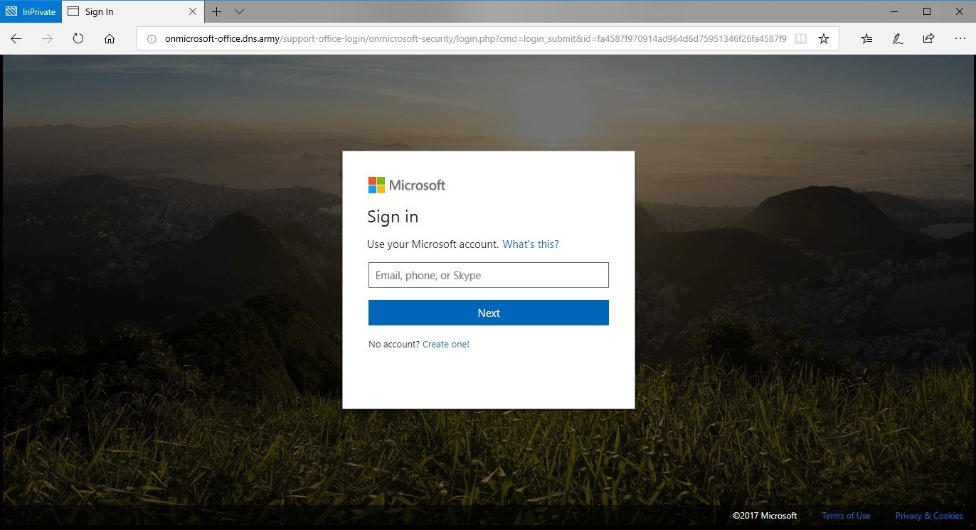 first-glance-phishing-office-365-login