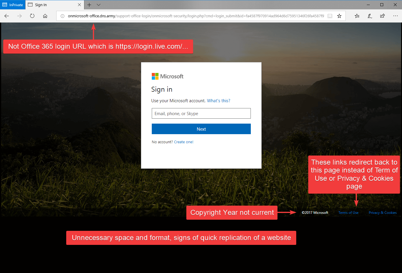 highlight-phishing-office-365-login