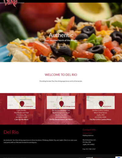 Restaurant Website Screenshot